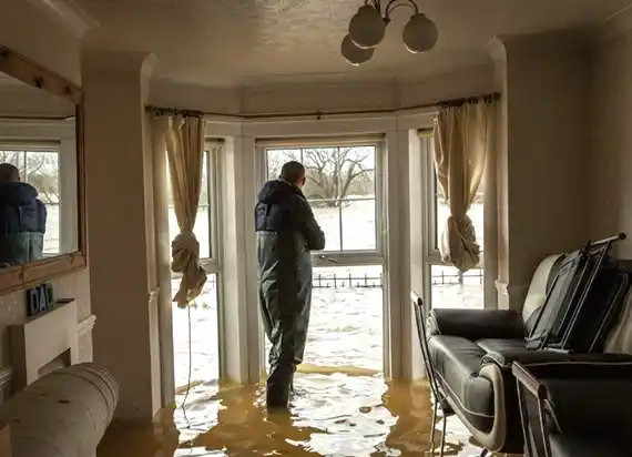 water damage restoration service Shueyville